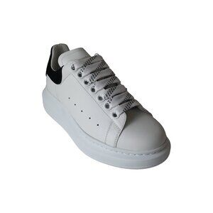 Alexander McQueen Oversized Leather Sneakers Black White